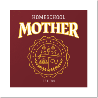 Homeschool Mother College Design Posters and Art